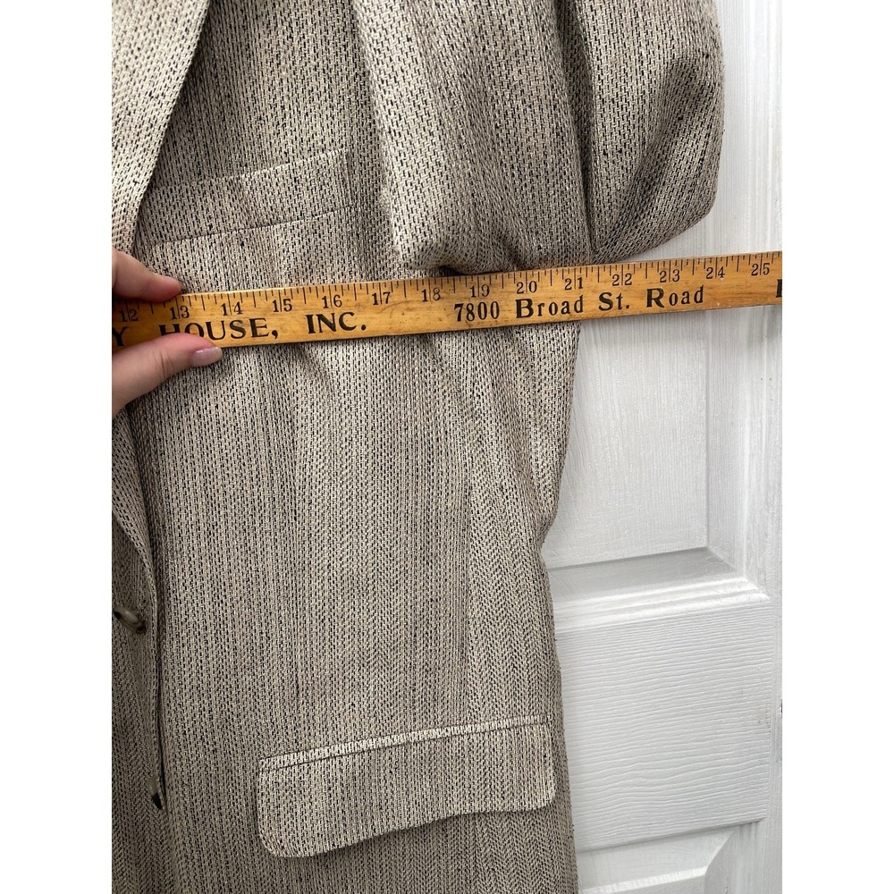 Haspel Mens Silk Tweed Blazer Sport Coat Two Button Casual Size 44L‎ Suit Jacket - Picture 10 of 12
